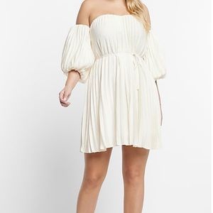Express Off the Shoulder Pleated Dress Size XL